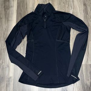 Lululemon Black Rulu Ventscape Define Half Zip Shirt Top Jacket 4 AUTHENTIC
